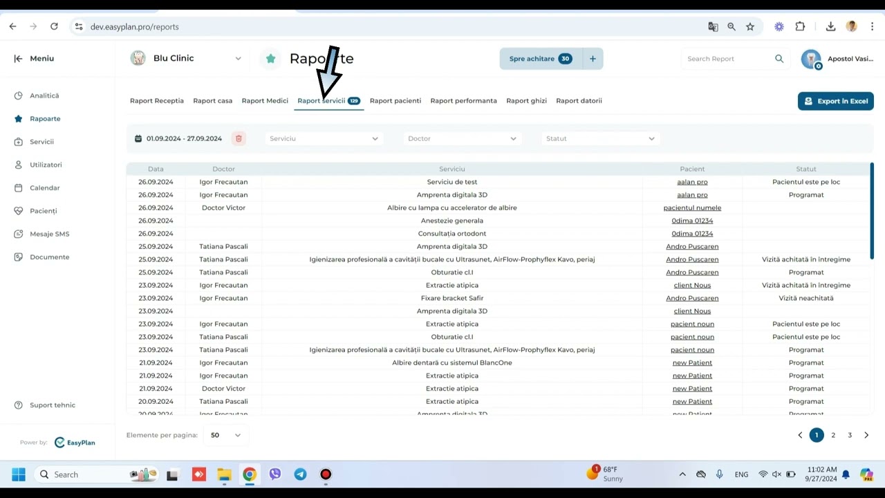 Ghid de utilizator - RAPOARTE | EasyPlan